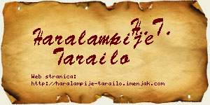 Haralampije Tarailo vizit kartica